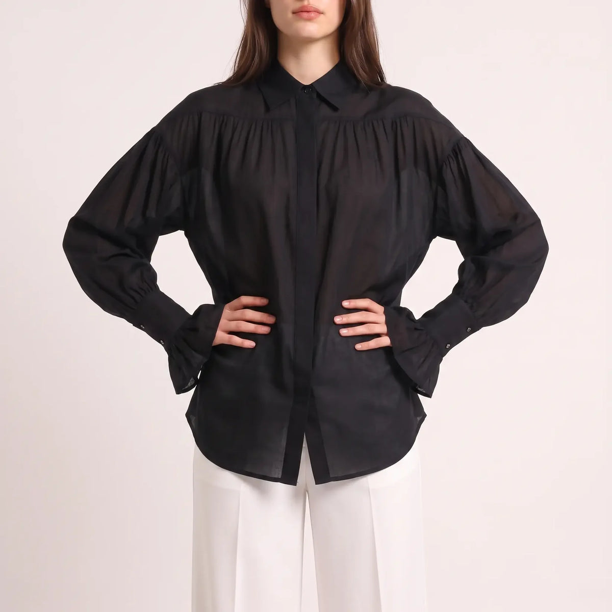 Sorrento Balloon Sleeve Blouse